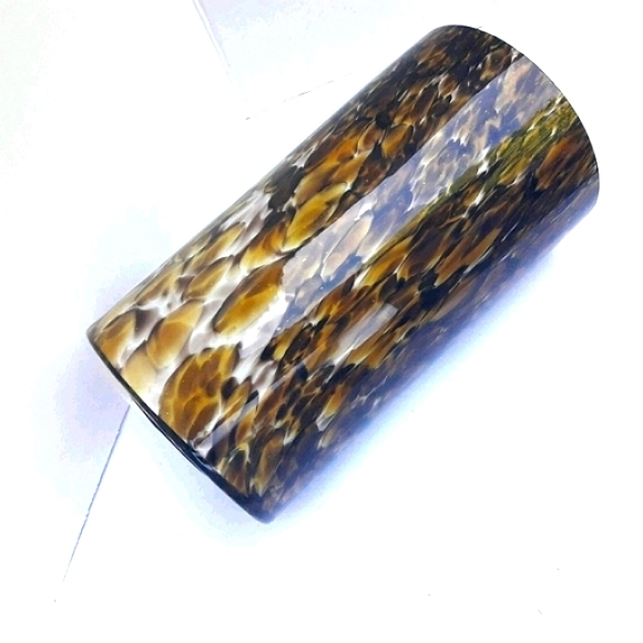 Light Globe Pendant Hand Blown Glass Animal Print - Picture 2 of 16